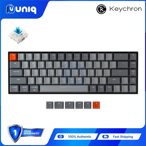 [Keychron-08_Blue] Keychron K6-U2 Wireless Mechanical Keyboard (Blue Switch)