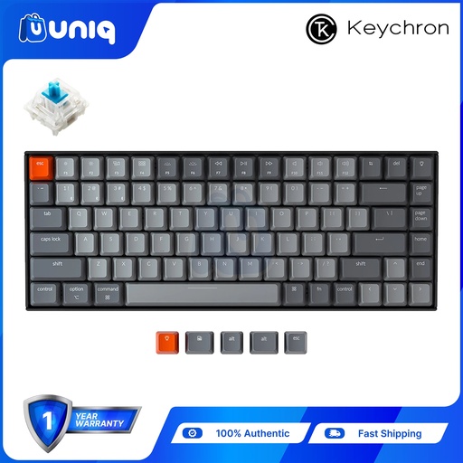 [Keychron-06_Blue] Keychron K2-B2 Wireless Mechanical Keyboard (Blue Switch)