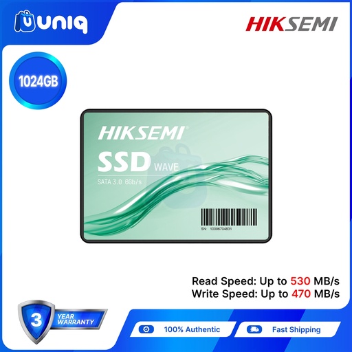 [SSD-75_1024] SALE!!! HikSemi WAVE 1024GB / 1TB 2.5" SATA Consumer SSD