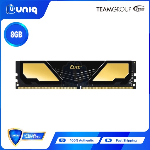 [MEM-20A] Team Elite PLUS 8GB U-DIMM DDR4 3200 Desktop Memory